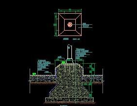 旗桿基礎旗桿基礎施工圖  第1張